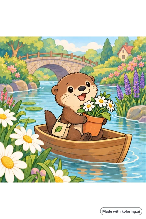 Cover of the sample story Pip and the Floating Garden