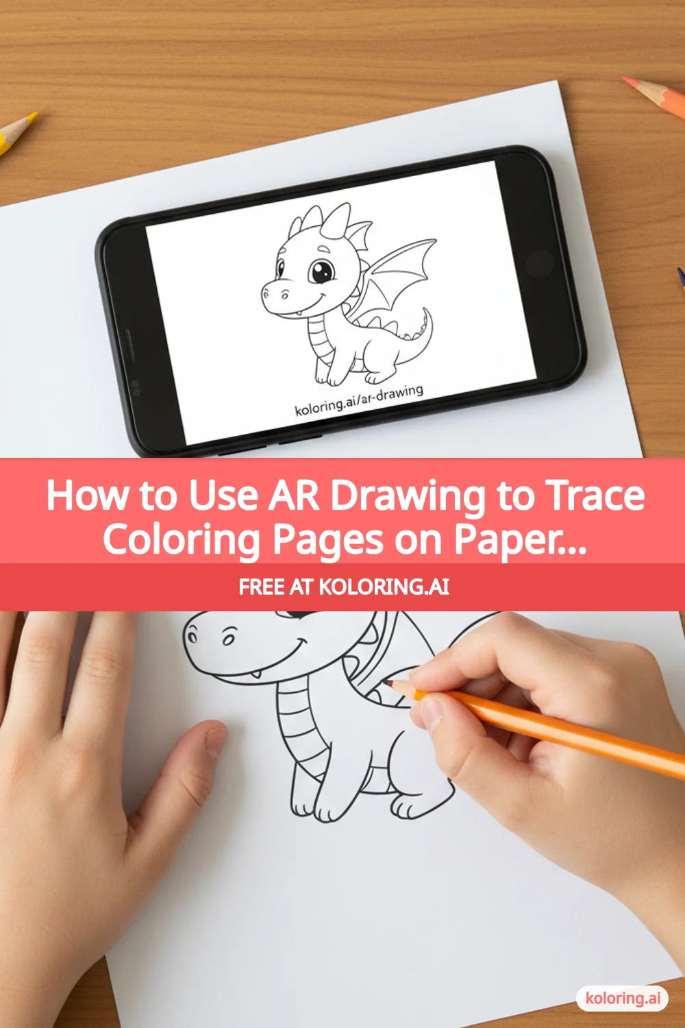 Pin this article: How to Use Camera Trace & Sketch to Trace Coloring Pages on Paper (Step-by-Step for Kids)