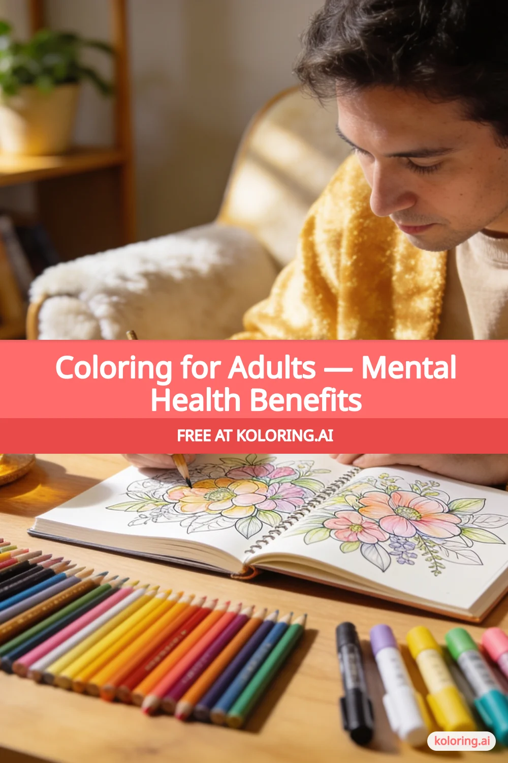 Pin this article: Coloring for Adults — Mental Health Benefits