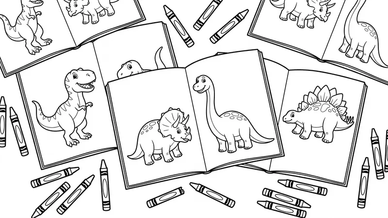 Dinosaur Coloring Pages — T-Rex, Triceratops & More