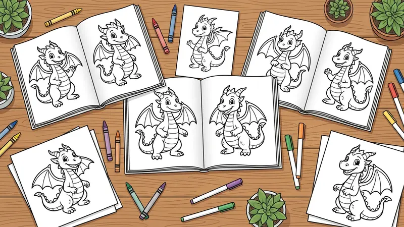 Dragon Coloring Pages for Kids Who Love Fantasy