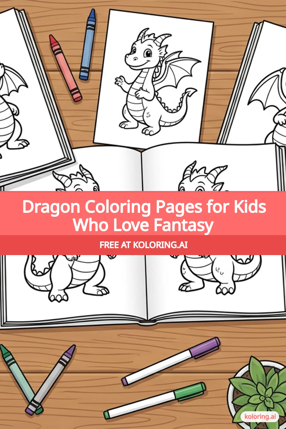 Pin this article: Dragon Coloring Pages for Kids Who Love Fantasy