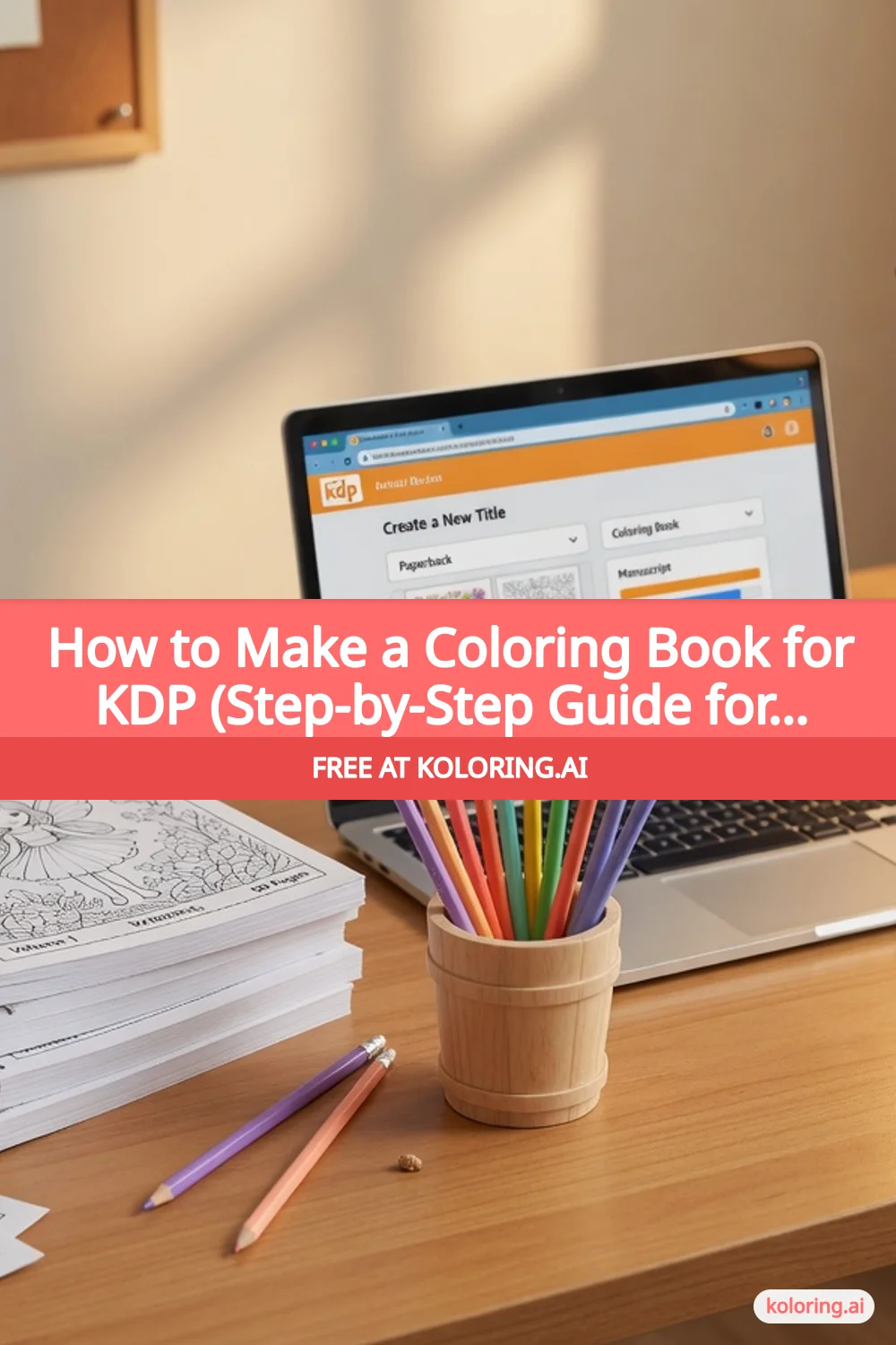 Pin this article: How to Make a Coloring Book for KDP (Step by Step)
