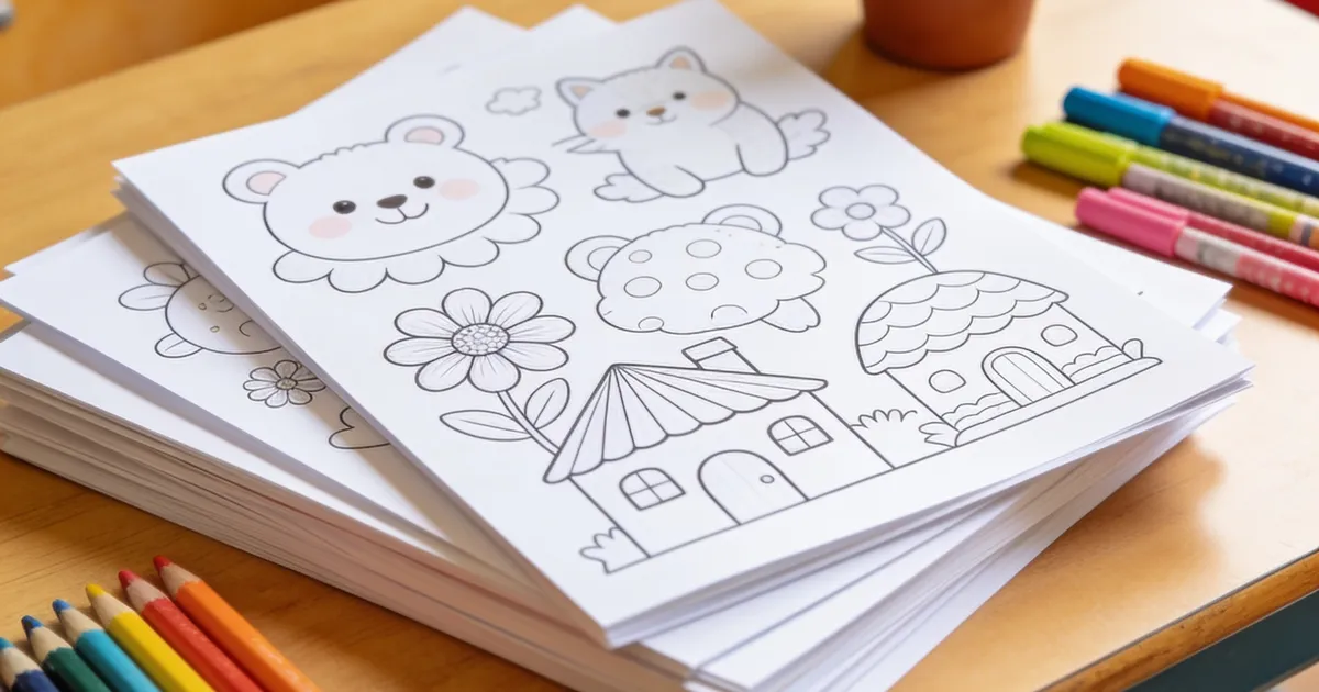 Printable Coloring Pages for Preschool Classrooms