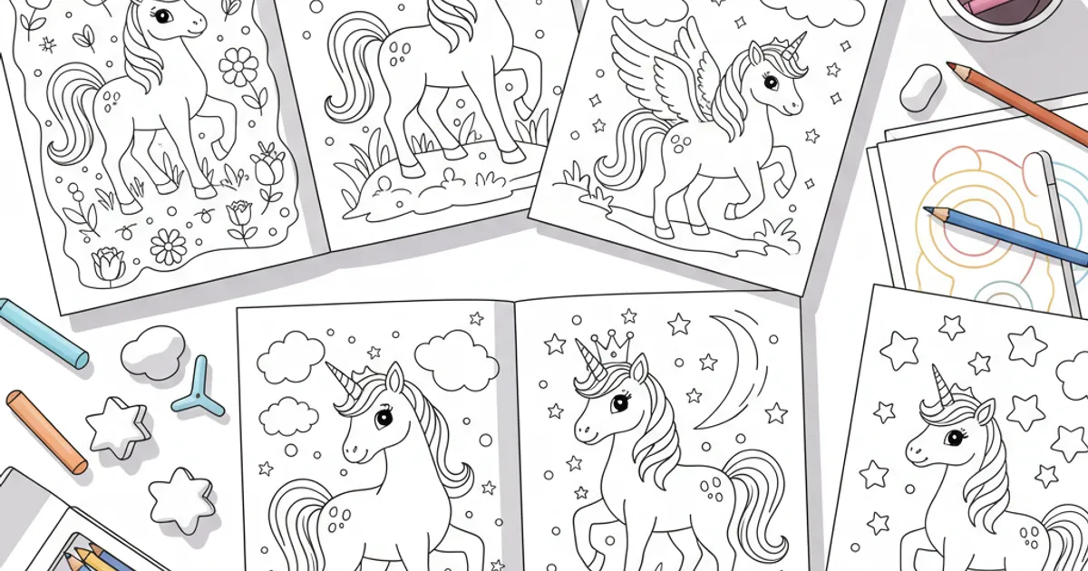 10 Best Unicorn Coloring Pages for Kids (Free Download)