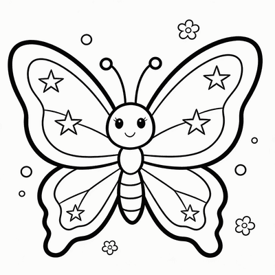 Tiny Fairy Riding a Giant Butterfly