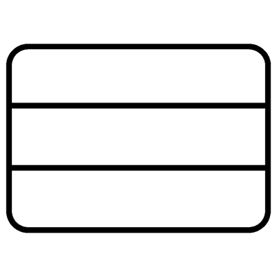 Black and white coloring page of hungary flag