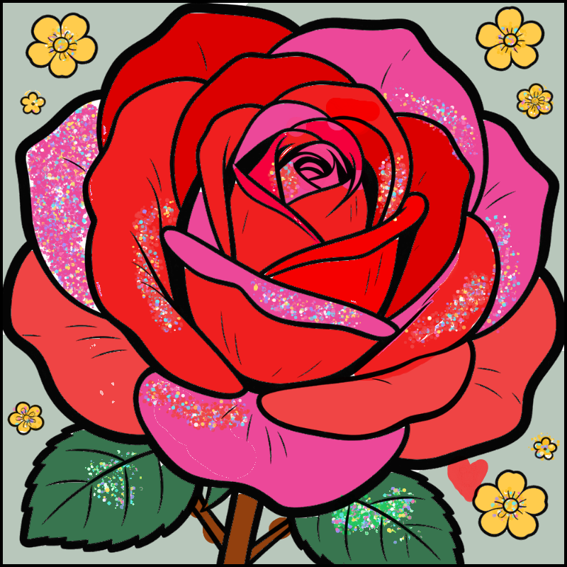 Beautiful Rose with Detailed Petals